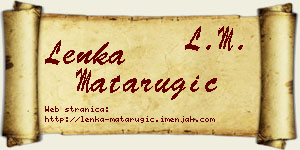 Lenka Matarugić vizit kartica